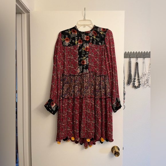 New Zara Woman Peasant Style Dress - Picture 2 of 10